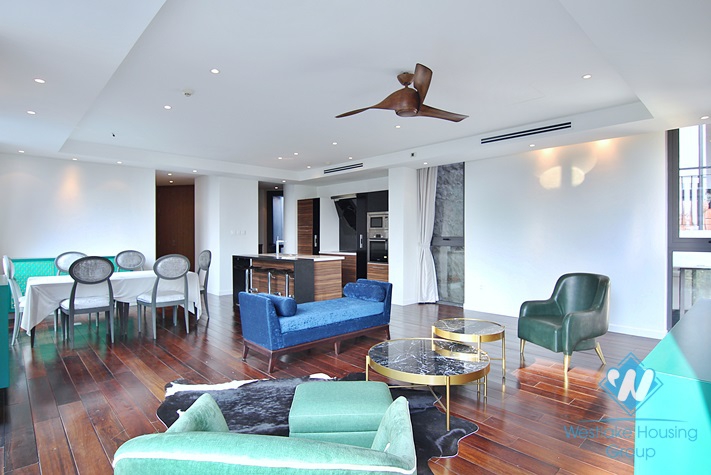 Quality apartment with nice design for rent in Xuan Dieu st, Quang An ward, Tay Ho